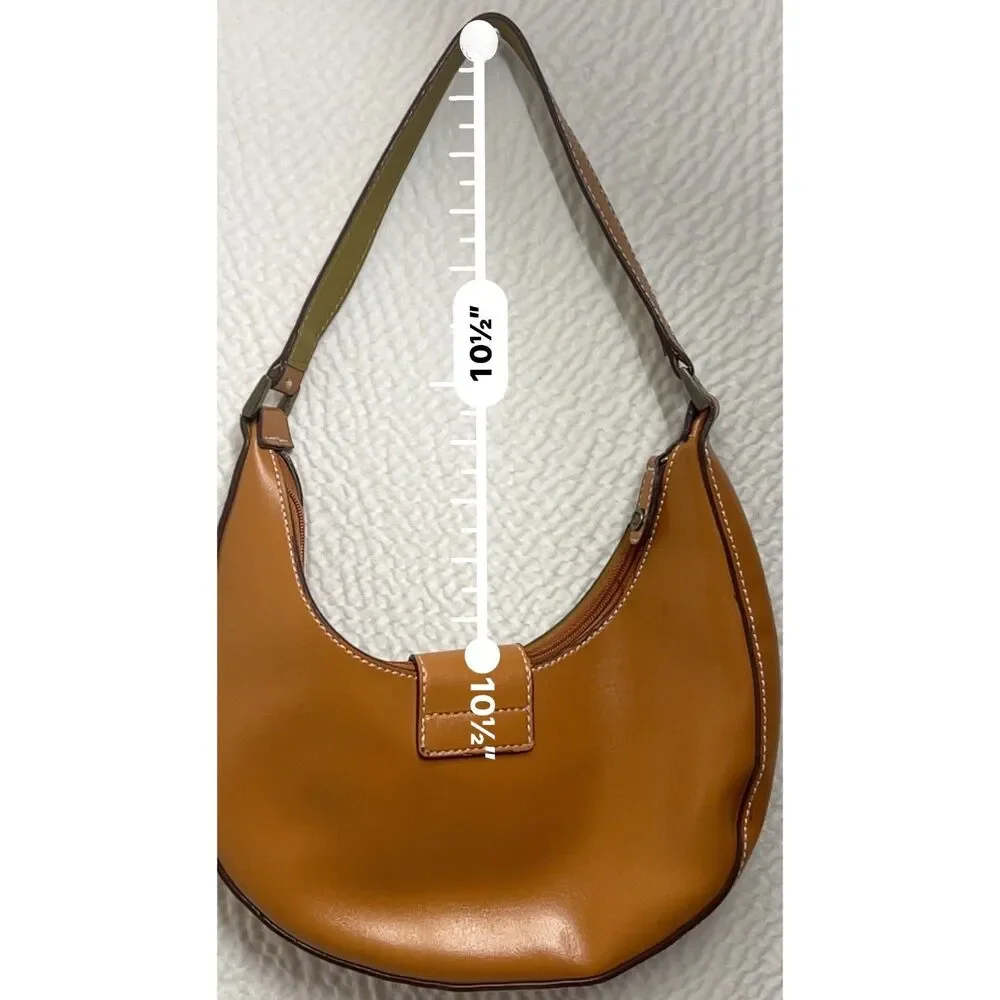 Minicci tan shoulder/hobo bag with studs
